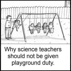 Porque é que os professores de ciências não deveriam vigiar o recreio.