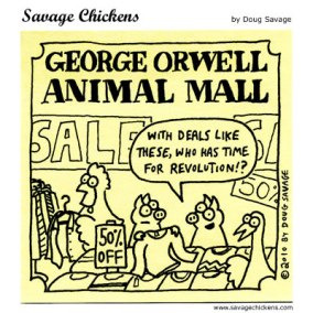 George Orwell CENTRO COMERCIAL ANIMAL -Com ofertas como estas, quem tem tempo para a revolução!?