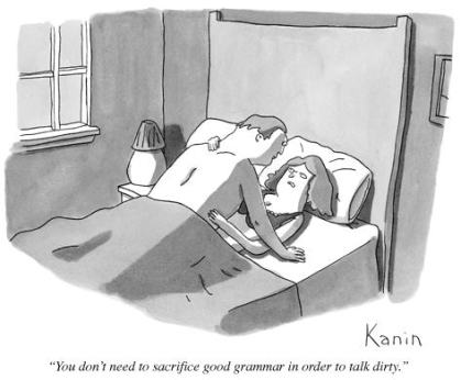 "Não precisas de sacrificar a boa gramática para dizer ordinarices."